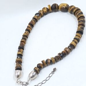 Elegant Brown Beaded Necklace